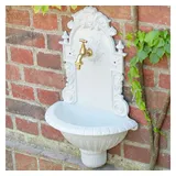 Antikas Wasserspeier Gartenbrunnen, Waschbecken, Wandbrunnen weiß, 1/2 Zoll weiß
