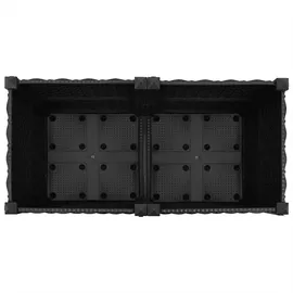 vidaXL Hochbeet 80 x 40 x 20 cm Schwarz