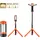Vevor Baustrahler LED mit Stativ, Arbeitsleuchte 6 Ah, wiederaufladbares Campinglicht, mit 3 Lampenköpfen, abnehmbarem Stativständer, 2200 LM 3000 K-6500 K dimmbar, Beleuchtung für die Baustelle