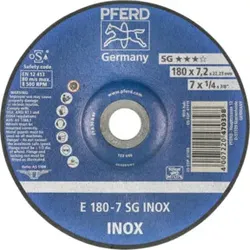 PFERD Schruppscheibe E 180-7 SG INOX