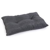 Royal Schneider Sitzkissen Kissen Polster Auflage Rückenkissen Loungekissen Lounge Bodenkissen Anti-Rutsch-Unterseite, Graphit - 5502, 50x40 cm - Rückenkissen