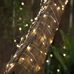 Haushalt International HI 50027 LED Solar Lichterkette Kupferdraht mit 200 Leds Länge 21,9m