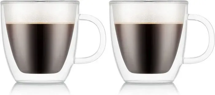 BODUM BISTRO 2er-Set - 150ml - Espressotassen-Set - Doppelwandige Thermogläser