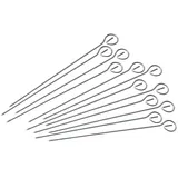 FMprofessional Grillspieß 22 cm Edelstahl Silber