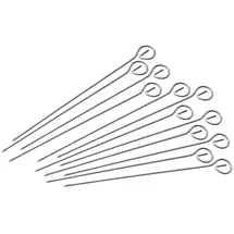 FMprofessional Grillspieß 22 cm Edelstahl Silber