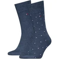 Tommy Hilfiger 2P Dot Socken Jeansblau 39-42