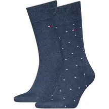 Tommy Hilfiger 2P Dot Socken Jeansblau 39-42