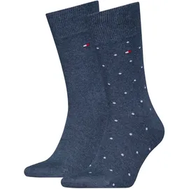 Tommy Hilfiger 2P Dot Socken Jeansblau 39-42