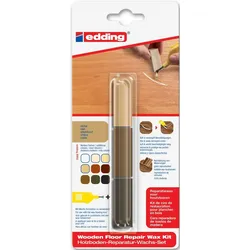Holzboden-Reparaturwachs edding 8902 Blisterverpackung eiche