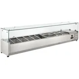 GastroHero Kühlaufsatz ECO 6 x GN 1/4 mit Glasaufsatz