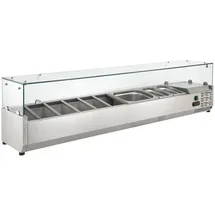GastroHero Kühlaufsatz ECO 6 x GN 1/4 mit Glasaufsatz