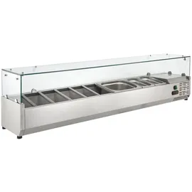 GastroHero Kühlaufsatz ECO 6 x GN 1/4 mit Glasaufsatz