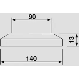 Eisenberg Sanit Flachrosette DN90 weiß,