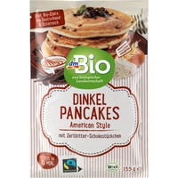 Backmischung Dinkel Pancakes mit Zartbitter-Schokostückchen, American Style