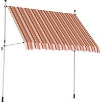Trendline Balkon-Markise 2,5 x 1,3 m orange-weiß gestreift