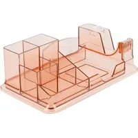 DeLock 18341 18341 Schreibtischorganizer Braun, Transparent Anzahl der Fächer: 7