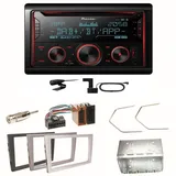 Pioneer FH-S820DAB DAB+ Bluetooth Einbauset für Opel Vectra C Signum Corsa Combo