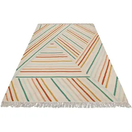 WECON HOME Teppich WECON HOME "Modern Pop", bunt (multi), B:80cm H:5mm L:150cm, Schurwolle, Teppiche, Teppich, handgewebt, robust, strapazierfähig, skandinavisch, Naturfaser