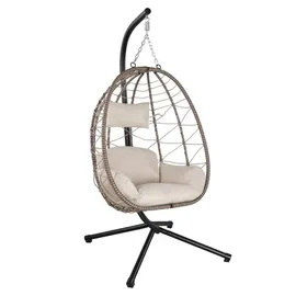 Juskys Korbhängesessel Aria Beige