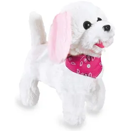 Jamara Trixi RC Plüschhund 22 cm Weiß/Rosa