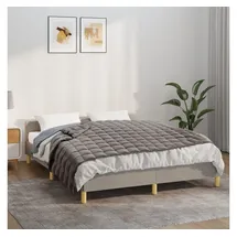vidaXL Gewichtsdecke Grau 120x180 cm 9 kg Stoff