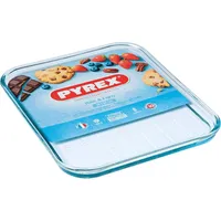 Pyrex Backplatte 32x26x2cm, Borosilikatglas, klar