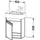 Duravit Ketho 45x22,5x55cm, wandhängend, Tür links, Taupe