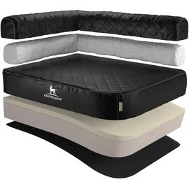Knuffelwuff Hundebett Winslow XL 100 x 70 cm schwarz