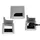 CAVO Kabeldurchlass Kabeldose Eckig 80 x 80 mm Silber Eloxiert