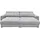 ed exciting design Big-Sofa Polyester 2-Sitzer Hellgrau