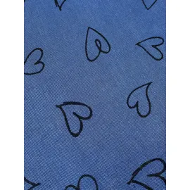 COLLEZIONE ALESSANDRO Herzchenschal " Babsi " in blau | Gr.: onesize