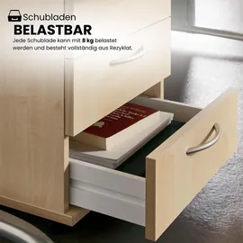 bümö basic Rollcontainer 43 x 42,8 x 59 cm Braun