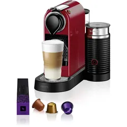 XN7615 CitiZ&Milk Nespresso Kapselmaschine 19 bar 1,0 l  (Rot)  jetzt bis zu 50 Kaffees geschenkt bekommen!*