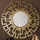 FineBuy Wandspiegel Rund 60 cm Gold