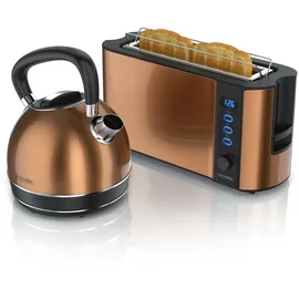 Arendo Edelstahl Wasserkocher 1,7 l Kupfer