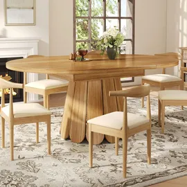 stilvora Esstisch 118 x 76 x 118 cm braun