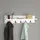 [en.casa] Wandgarderobe Hammarö 80 x 11 x 18 cm Weiß