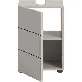 xonox.home Waschbeckenunterschrank Vira 38 x 56 cm Kaschmir/Schwarz