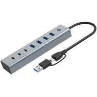 Conceptronic HUBBIES20G 7-Port USB 3.0 ->7x3.0 5Gbps, USB-C x 3, USB-A x 4