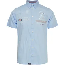 FQ1924 Kurzarmhemd Blau L