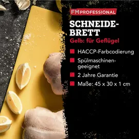 FMprofessional Schneidebrett-Set Kunststoff 1 45 x 30 cm Gelb