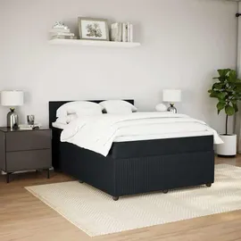 vidaXL Boxspringbett 140 x 200 cm Schwarz