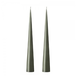 ester & erik Tafelkerze Kegelkerzen Set Cone Candle Green Soil (2-teilig)