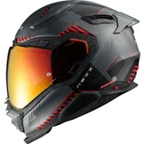 NEXX X.WST3 Fluence, Integralhelm - Matt Schwarz/Grau/Rot - S