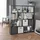 Vicco Raumteiler Pilar Bücherregal Standregal Büroregal 12 Fächer Schwarz 131.6 x 143 cm