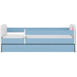 raumhirsch furniture Kinderbett mit Pferd 80 x 160 cm Holzwerkstoff blau