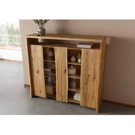 MASSIVMOEBEL24.DE Highboard 160 x 147 x 45 cm Beige