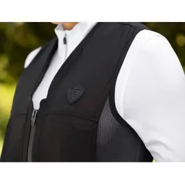 Covalliero Airbag-Weste Manege Sicherheitsweste Schwarz M