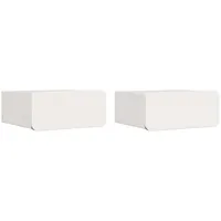 VidaXL Nachttisch 2 pcs Weiß 39 x 34 x