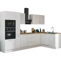 BASIC by Balculina Winkelküche Turin L-Form 310 cm weiß
